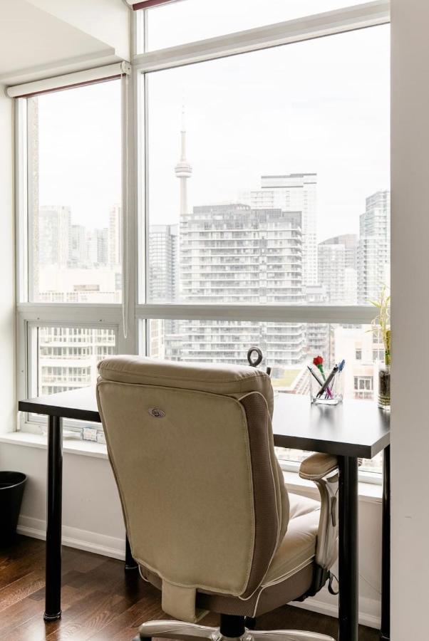 Downtown Toronto+Free Parking+Cn Tower View 아파트 외부 사진
